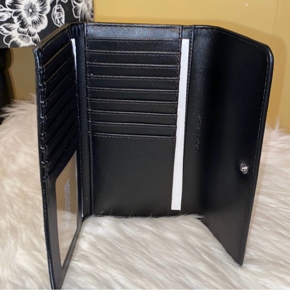 Michael Kors BROOKLYN Medium Backpack/JET SET TRAVEL Large Wallet 2pc Set - Picture 8 of 9